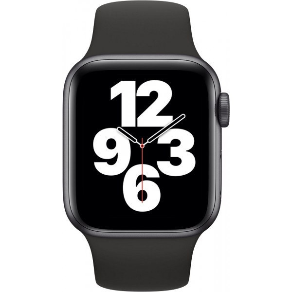  Apple Watch SE GPS 40mm Space Gray Aluminum Case with Black Sport Band (MYDP2) Восстановленный