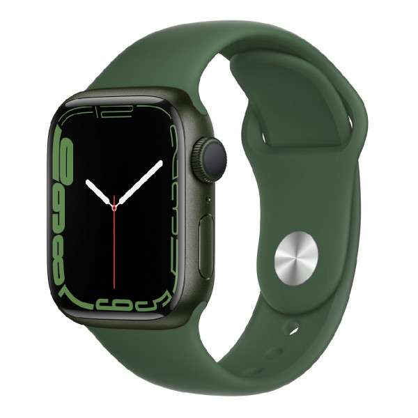  Apple Watch Series 7 45mm Green Aluminum Case with Clover Sport Band (MKN73, MKNQ3) Approved Вітринний зразок