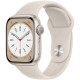  Apple Watch Series 8 GPS + Cellular 41mm Starlight Aluminum Case with Starlight Sport Band S/M (MNUX3)
