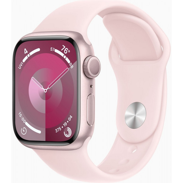  Apple Watch Series 9 GPS 41mm Pink Aluminium with Light Pink Sport Band M/L (MR943)