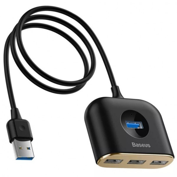  Type-C HUB Baseus Square Round USB to USB 30 + 3USB 20 (1m) Black