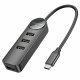  Type-C HUB Borofone DH5 Erudite 4-in-1 Type-C to USB20*4 02m Black
