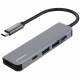  Type-C хаб Proove Arc Link 5 in 1 (2 Type-C 30 + 2 USB 30 + HDMI) Silver (HBAL00010604)