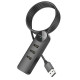  USB HUB Borofone DH6 USB-3USB+RJ45 12m