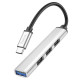  USB HUB Hoco HB26 4USB Silver