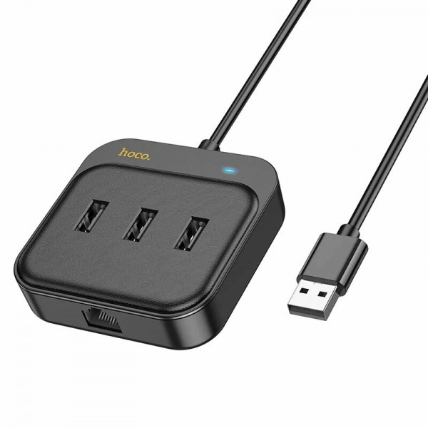  USB HUB Hoco HB35 3USB+RJ45 100mb 12m