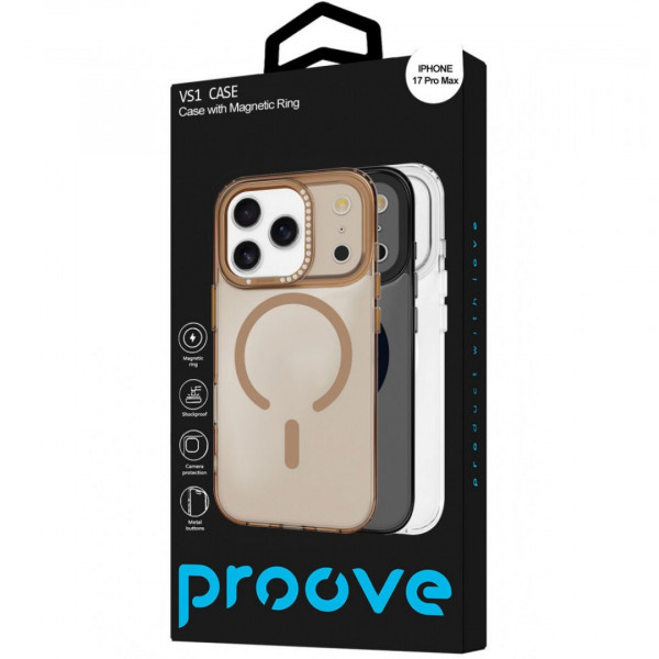  Чохол Proove VS1 Case with Magnetic Ring для iPhone 17 Pro Max/18 Pro Max Black (PCVSIP17PM02)