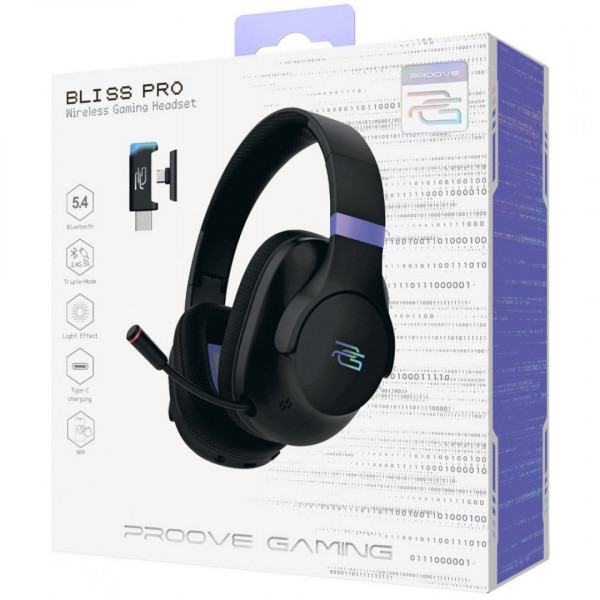  Бездротова ігрова гарнітура Proove Gaming Bliss Pro (APP) White (GHBLPPP10002)