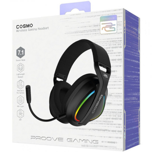  Бездротова ігрова гарнітура Proove Gaming Cosmo (APP) White/Purple (WHCS00020017)