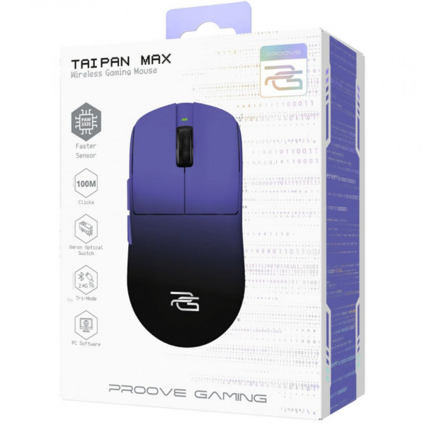  Бездротова ігрова миша Proove Gaming Taipan Max White/Purple (WMTPM0022017)