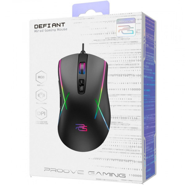  Дротова ігрова миша Proove Gaming Defiant White (CMDE00000101)