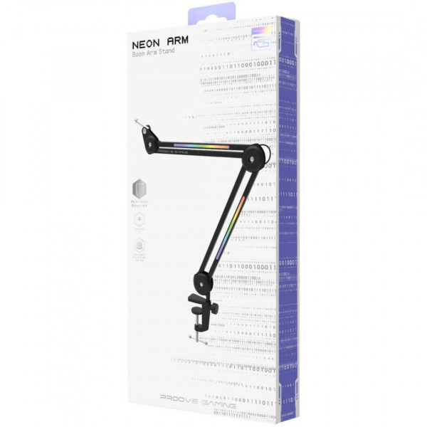  Пантограф для мікрофону Proove Gaming Neon Arm Black (PMNR00110001)