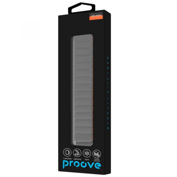  Ремінець Proove Silk Grip Band 20 mm Gray/Orange (WBSGUW20MM32)