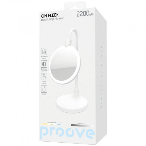  Настільна лампа Proove On Fleek 2200mAh White (DLMM22000202)