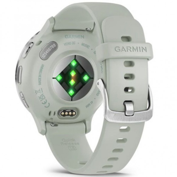  Смарт-часы Garmin Venu 3S Silver Stainless Steel Bezel with Sage Gray Case and Silicone Band (010-02785-01/51)