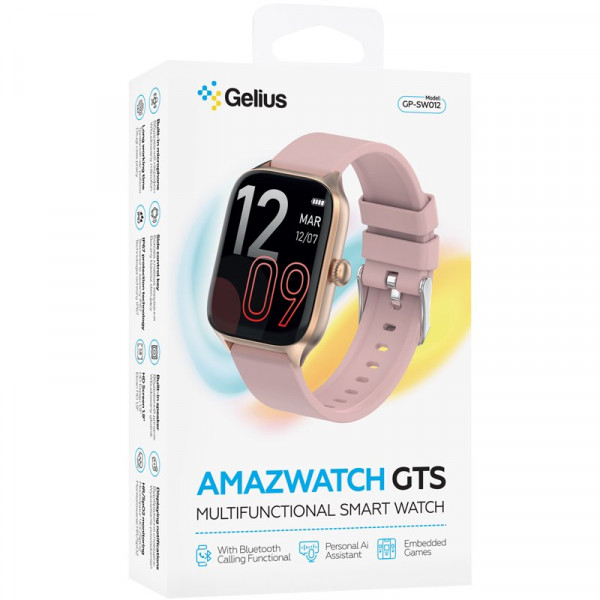  Смарт-годинник Gelius Amazwatch GTS GP-SW012 Gold Rose