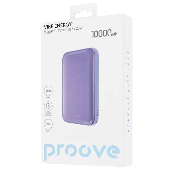  Мобільний Power Bank Proove Vibe Energy 10000mAh Lilac (PBVE20020009)