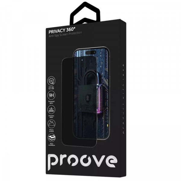  Захисне скло Proove Privacy 360 Installation Box для iPhone 15 Pro Max (PG360I15PM01)