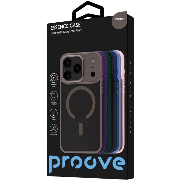  Чохол Proove Essence Case with MagSafe для iPhone 17 Black (PCECIP170002)
