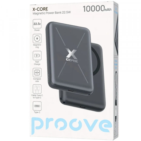  Мобільний Power Bank Proove X-Core 225W 10000mAh Gray (PNXC22010003)