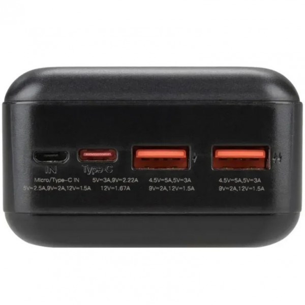  Внешний аккумулятор Power Bank XO PR189 30000mAh 225W Black