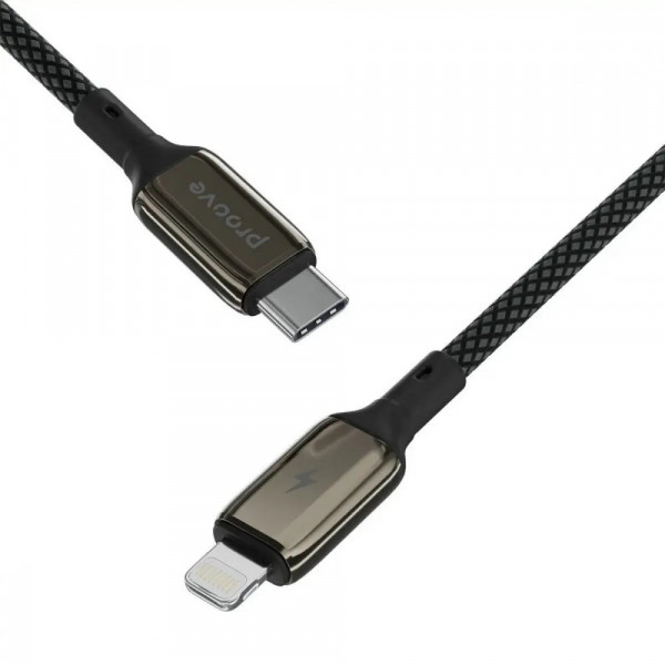  Кабель Proove Dense Metal Type-C to Lightning 27W (1m) Black (CCDM27002101)
