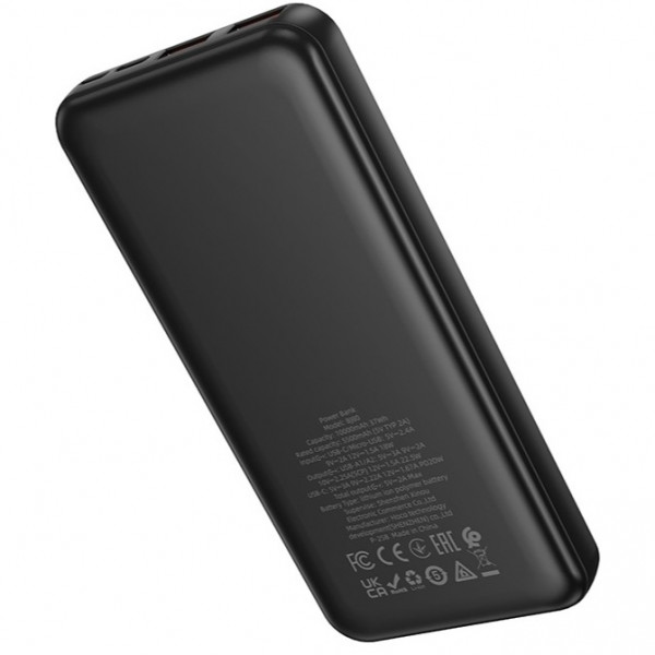  Зовнішній Power Bank Borofone BJ80 Clever PD20W+225W 10000mAh Black