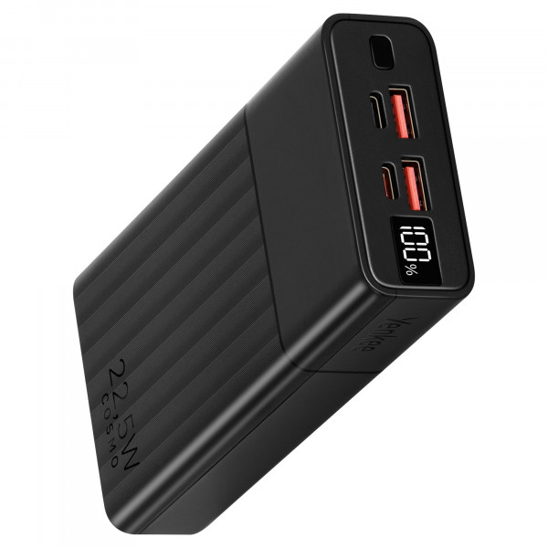 Зовнішній акумулятор Power Bank Yenkee YPB 2031 20000mAh PD20W + QC225W Black