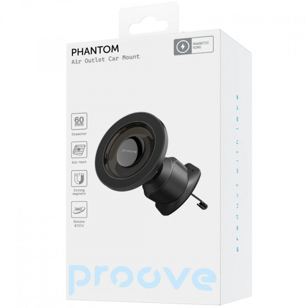  Автомобільний тримач Proove Phantom Air Outlet Car Mount Black (CHPM00000001)