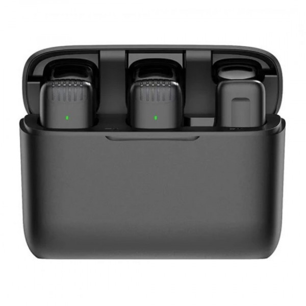  Петличный микрофон беспроводной J13 Lightning Black