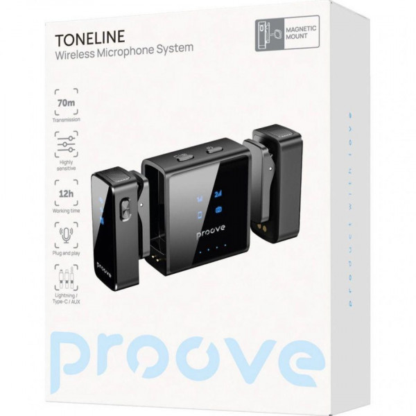  Петличний мікрофон бездротовий Proove ToneLine (PTWM00000201)