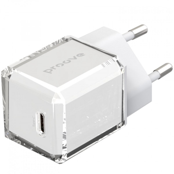  Мережевий зарядний пристрій Proove Pure GaN 30W Type-C White (WCPU30012202)