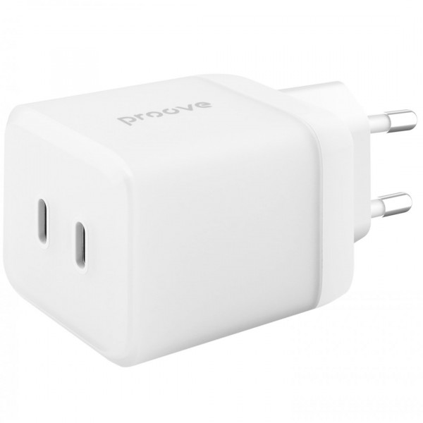  Мережевий зарядний пристрій Proove Pure GaN Max 67W 2 Type-C White (WCPU67022202)
