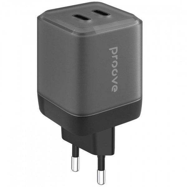  Мережевий зарядний пристрій Proove Pure GaN Max 67W 2 Type-C Black (WCPU67022201)