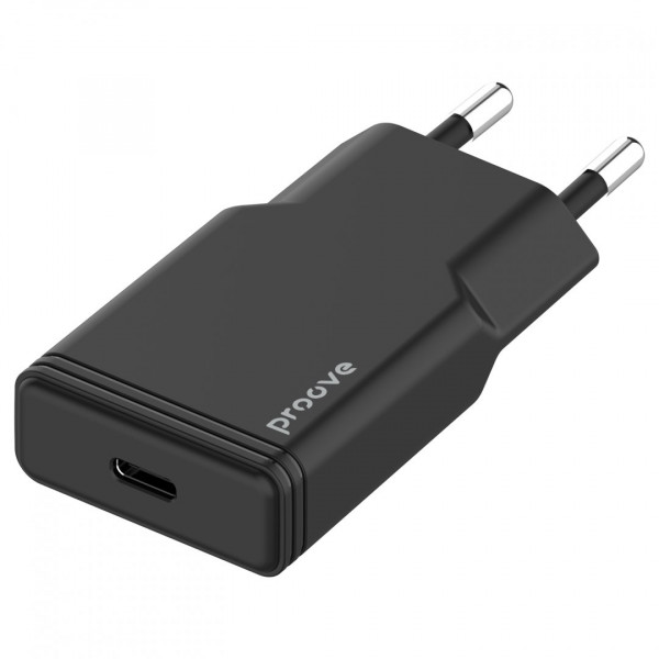  Мережевий зарядний пристрій Proove Slender 20W Type-C Black (WCSS20010001)