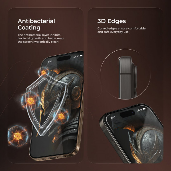  Захисне скло Proove Achilles Full Screen для iPhone 17 Air Black (PGPAIP17A001)