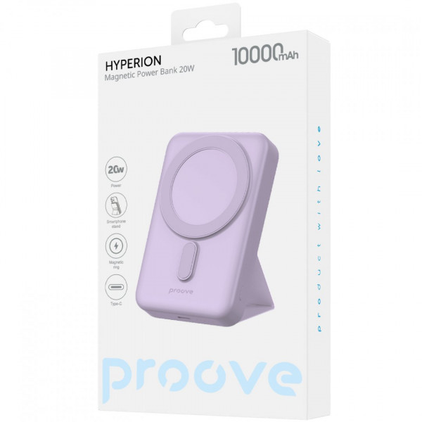  Павербанк Proove Hyperion 10000mAh 20W Purple 2025 (PBHN15020009)