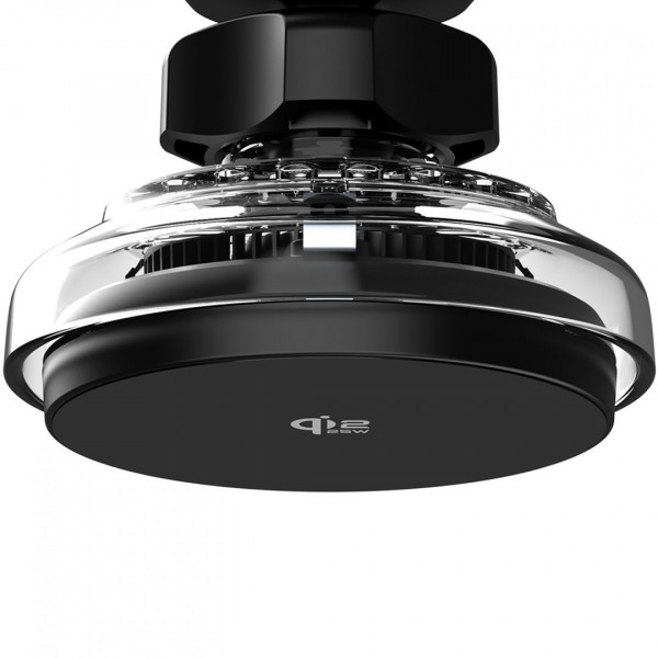  Автомобільний тримач з бездротовою зарядкою Proove Light Crystal Qi22 25W Gray (WHLC25002003)