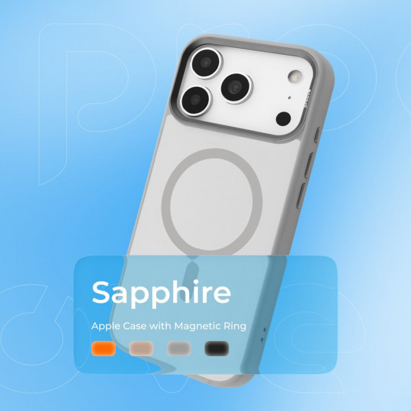  Чохол Proove Sapphire Case with Magnetic Ring для iPhone 17 Pro Cosmic Orange (PCSAIP17P055)