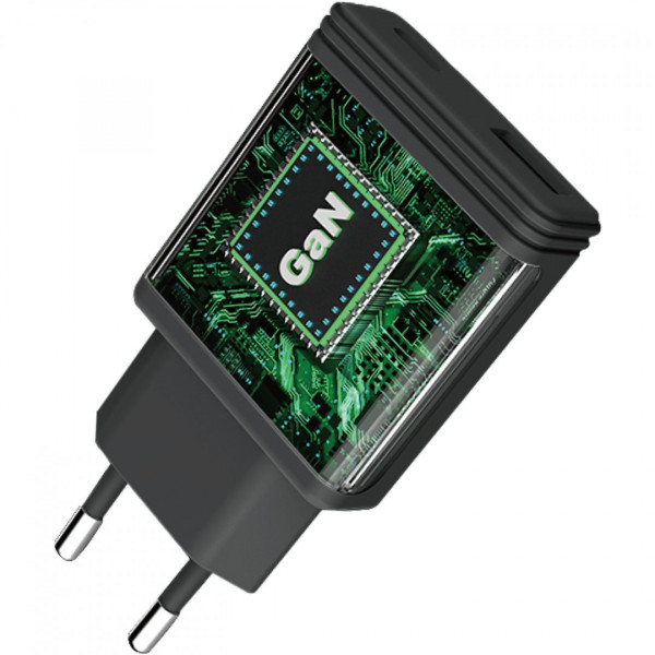  Мережевий зарядний пристрій Proove Slender 45W Type-C+USB Black (WCSL45110001)