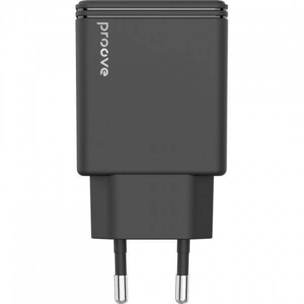  Мережевий зарядний пристрій Proove Slender 45W Type-C+USB Black (WCSL45110001)