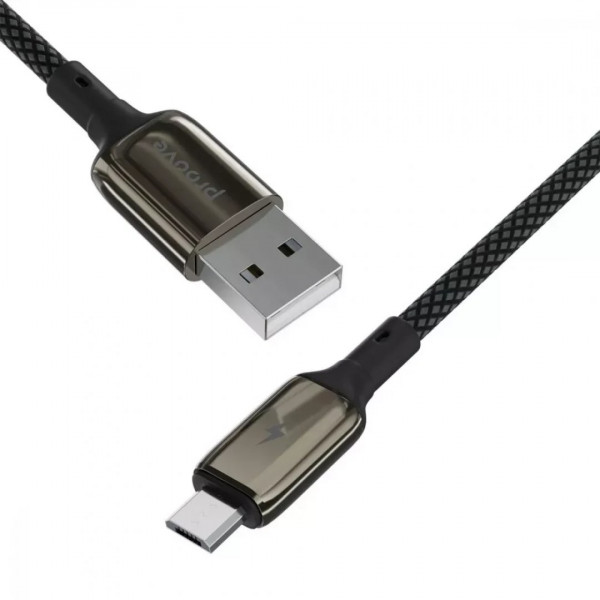  Кабель Proove Dense Metal Micro USB 24A (1m) Black (CCDM20001301)