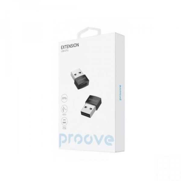  Перехідник OTG Proove Extension Type-C to USB Black (HBEX00012001)