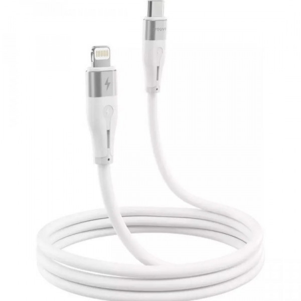  Кабель Proove Soft Silicone Type-C to Lightning 27W (1m) White (CCSO27002102)
