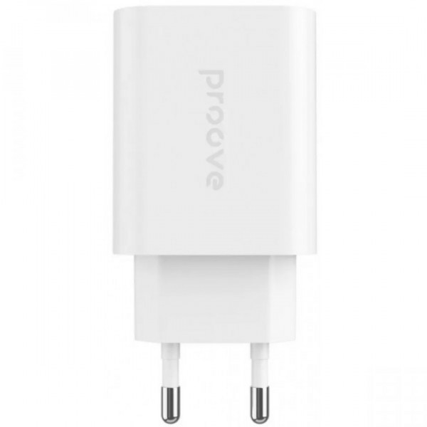  Мережевий зарядний пристрій Proove Rapid 30W 2 USB + USB-C White (WCRP30210002)