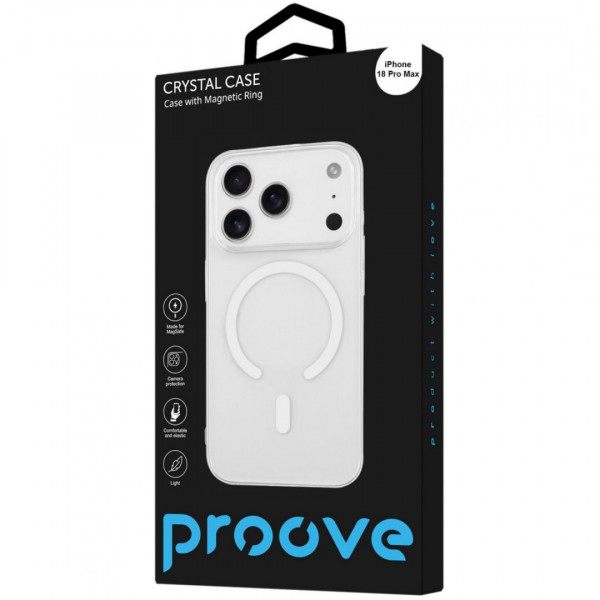  Чохол Proove Crystal Case with MagSafe для iPhone 18 Pro Max Cherry Red (PCCCIP18PM82)
