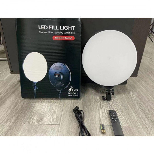  Лампа постійного світла LED Camera Light 35cm Remote Black (M666)