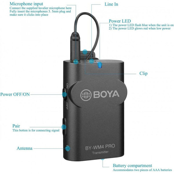  Мікрофон Boya BY-WM4 Pro-K4