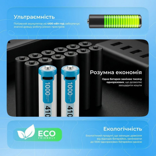  Акумуляторні батарейки Proove Compact Energy Pro AA 2 pcs White (RBCE40702002)