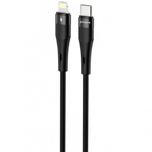 Кабель Proove Light Silicone Plus Type-C to Lightning 27W (1m) Black (CCLS27002101)